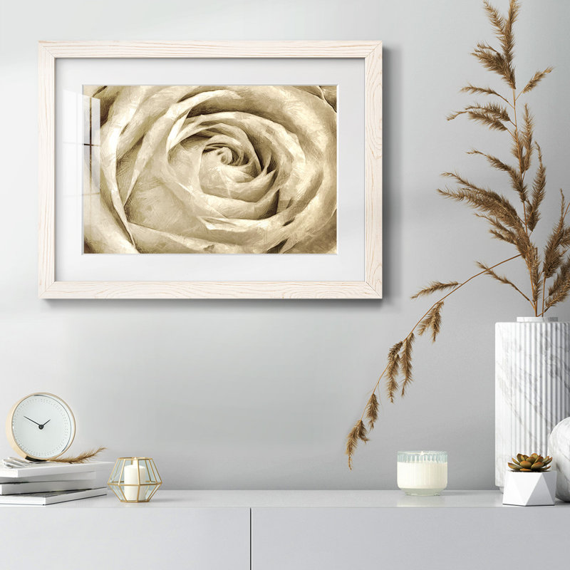 Fleur murale neutre IV, H 28 po x l 42 po x P 1,5 po, Blanc