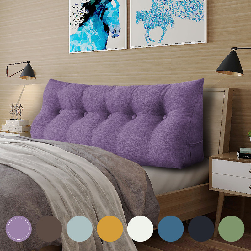 Cushion, Grey Lilac, 50cm H x 160cm W