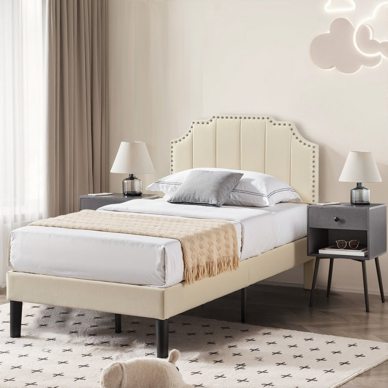 Ensemble de chambre à coucher Arlindo, Gris, Simple