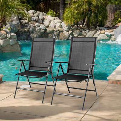 Jovenko Powder Coated Steel Outdoor Lounge Chair