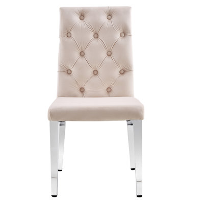 Chaise d'appoint en velours touffeté de 17 po de largeur Gunes