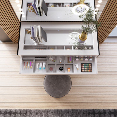 Ensemble de coiffeuse avec tabouret