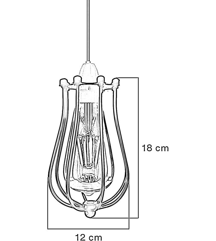 18cm H Metal Novelty Lamp Shade, Brushed Silver