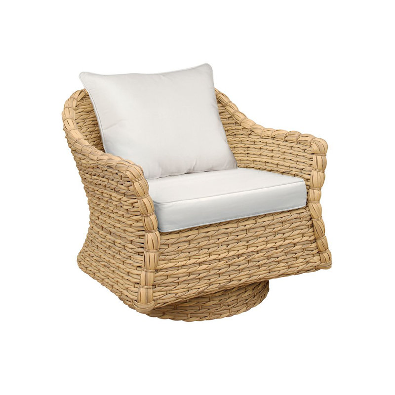 Vero Swivel Rocker Lounge Chair With Cushion, Cloud