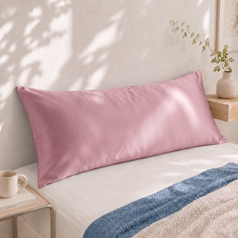 Tencel Twill Pillowcase, King, Red Pink