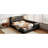 Queen Sized Upholstered Platform Bed With 2 Reading Lights, Black. Fine Quality Pu Leather. Generous Room For Rest And Comfort. Adjustable Headboard Size Lights In Luxury Leather Upholstery. Spacious-1652124717