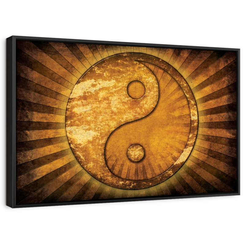 Kerrick Sun Rays Yin Yang, H 27 po x l 40 po