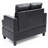 Stylish Transitional Black Loveseat For Two-1376830120