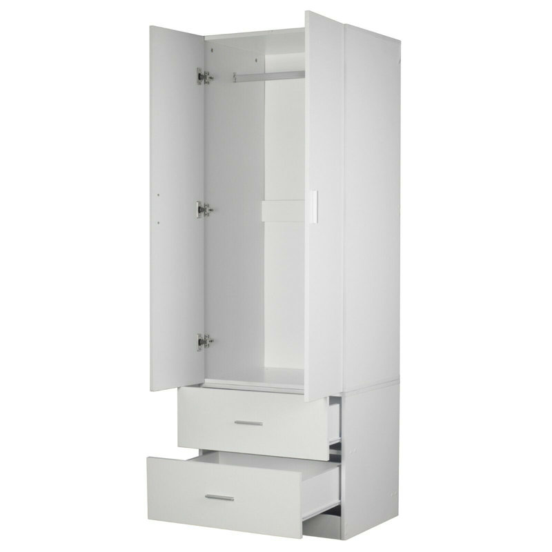 Dwight 2 Door Wardrobe, White