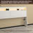 King Size White Headboard with LED Lights, Charging Station & Storage Shelf, Wooden Bed Headboard with Hidden Compartment & USB/AC Outlets, Modern RGB LED Bed Headboard for Bedroom-188230340-188230342