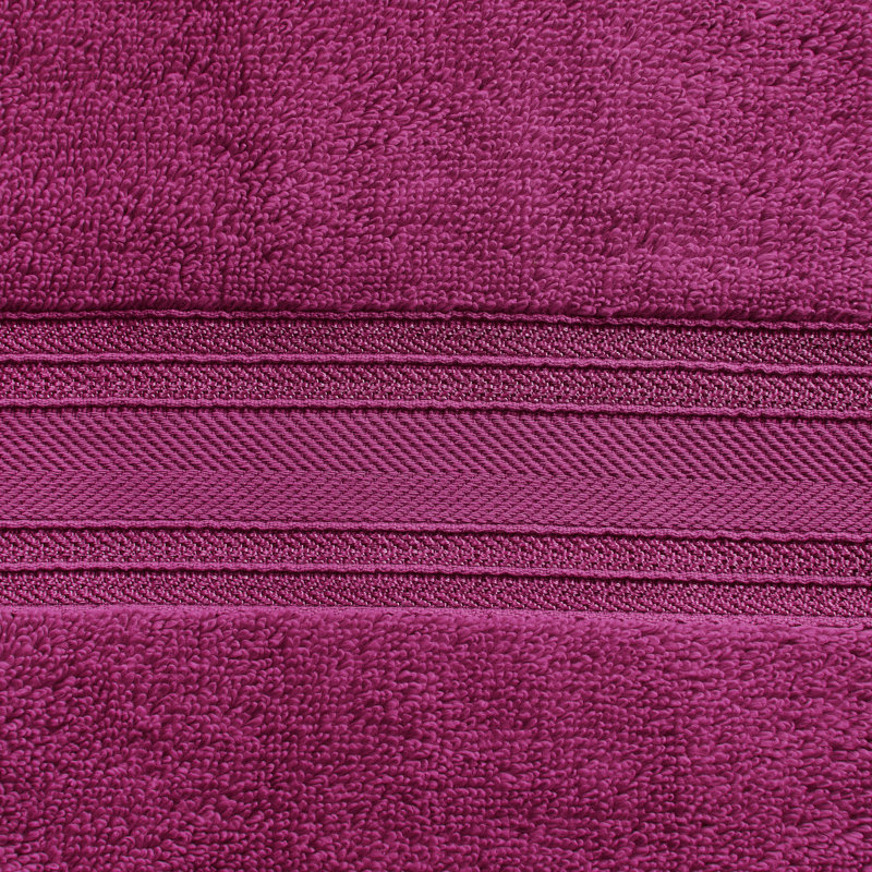 Super Soft 18 Piece 100% Cotton Towel Set, Raspberry Radiance