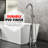 Sumerain Freestanding Bathtub Faucet, High Flow Single Handle Bathroom Floor Mount Tub Faucet With Handheld Shower-112298737