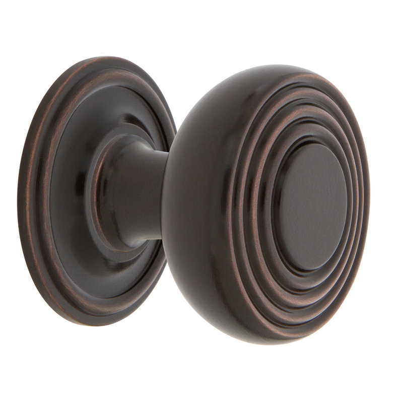 Deco 1 3/8" Diameter Round Knob, Timeless Bronze