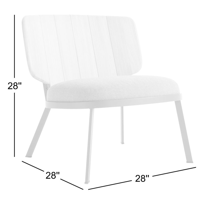 Low Fade Outdoor Lounge Chair, Sunbrella Ivy, Black