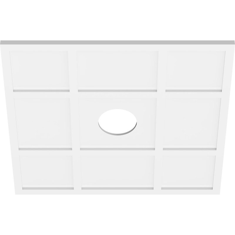Médaillon de plafond contemporain Rubik, H 1 po x l 34 po x P 34 po