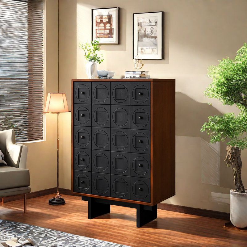 Style Simple Atmosphere Accent Cabinet, Black