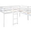 Lit mezzanine simple en L avec échelle et toboggan-1819337343