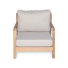 Silas Patio Acacia Wood Lounge Chair With Removable Cushions