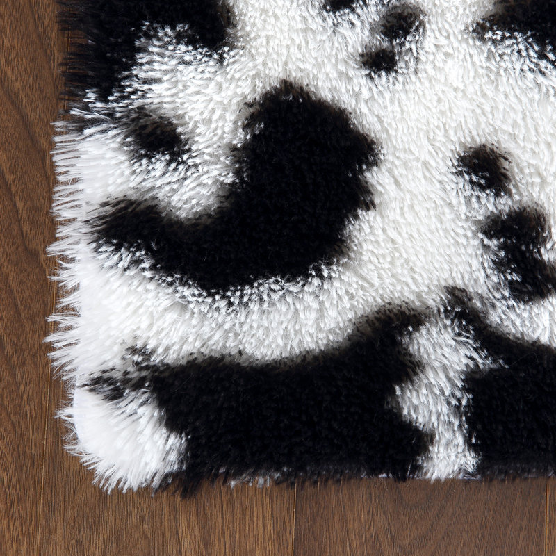 Anfel Washable Abstract Indoor Rug, Rectangle 3' x 5'