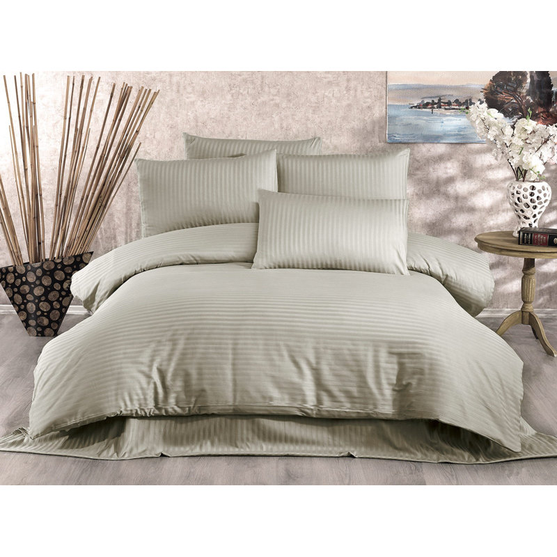Quilt Cover Set, Cappuccino, King Duvet Cover + 2 24" x 24" Pillowcases