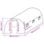  Greenhouse Replacement Cover (13.5 M²) 300X450x200 Cm Green