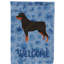Caniche en polyester à 2 côtés 40 x 28 po standard welcome drapeau maison-957493119