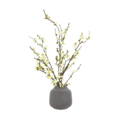Cherry Blossom Stems in Fiberstone Pot