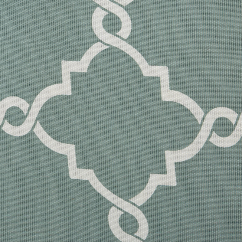 Print Grommet Top Window Valance, Sage Green