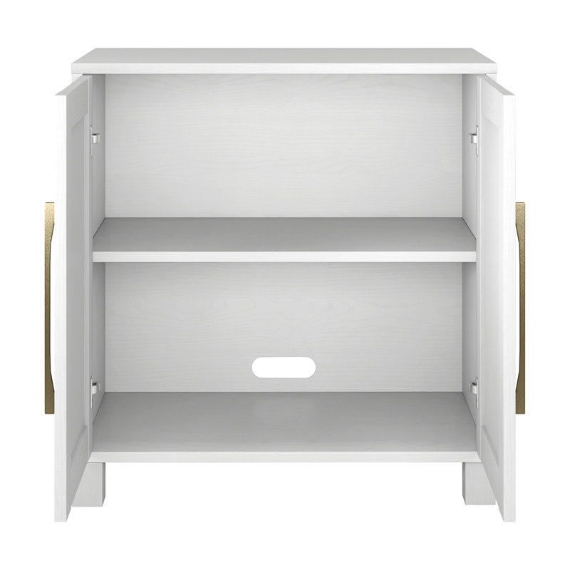 Armoire d'appoint rectangulaire blanche de 28 po de large Chabot, Blanc