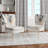 Upholstered Floral Side Chair - Modern floral Accent Chair-90396725