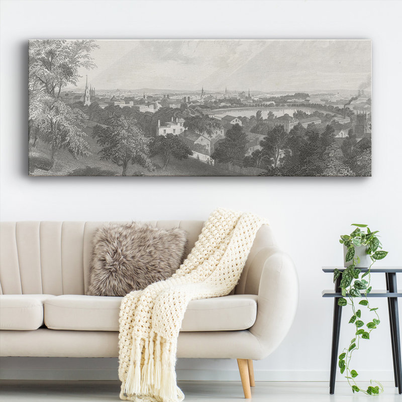 City of Providence sur impression sur toile, H 8 po x l 20 po x P 1,5 po