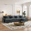 Canapé modulaire en chenille de 159,3 pouces en U-1614661827