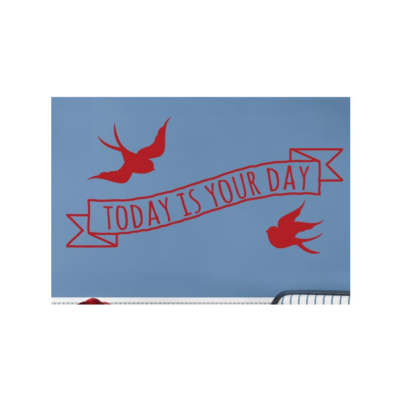 Wall Decal, Large, Dark Red