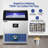 24.3 In. 260 Lbs. Built-in Ice Maker with 55 Lbs. Storage Bin, Flip-Up Door, Scoop, and Water Filter in Stainless Steel