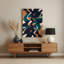 Abstrait formes 77, art mural gris en métal-2067534019