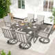 Whittlesey Rectangular Aluminum Dining Set with Cushions