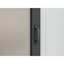 Porte de grange coulissante intérieure 36 po x 84 po 3 Lite en verre givré pré-assemblé avec poignée de porte