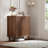 31" Sideboard Buffet Cabinet Fluted Door with 2 Adjustable Shelves & Solid Wood Leg Credenza Accent Cabinet For Living Room Entryway Dining Room-195232178-195232181
