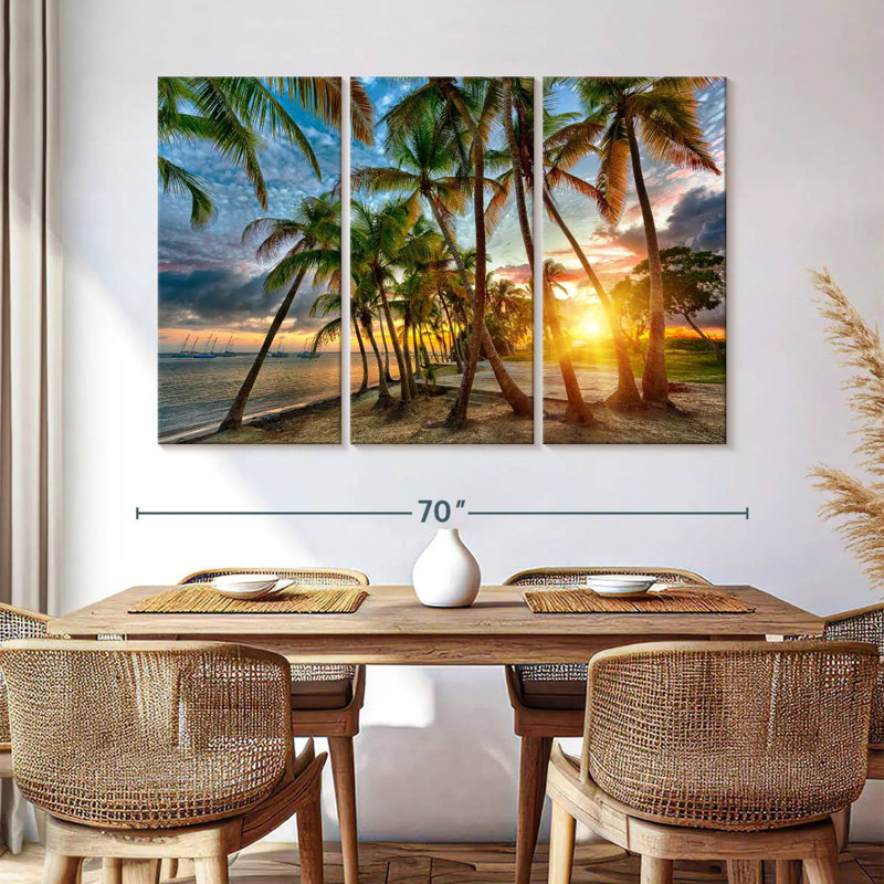 Anse champagne Gillard coucher de soleil, H 42 po x l 65 po