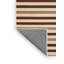 Tapis beige à rayures horizontales lavable à la machine-595348474