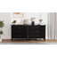 Commode 3 tiroirs en bois, 31,9 po de largeur, 30,1 po de hauteur-2095012883