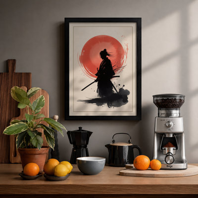 Samurai In Stillness Japandi - Print