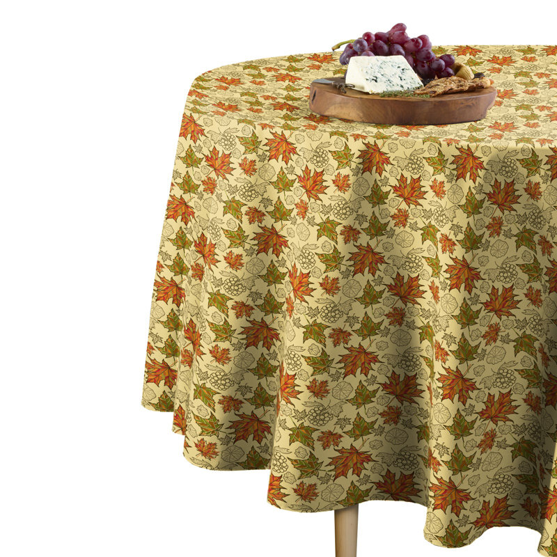 Maple Leaves Tablecloth, 90" x 90"