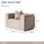 Chaise et demi Canberra