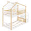 Lit superposé, lit maison, rangement et garde-corps d'escalier