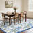 Large Area Rug 9x12 Washable Tulip Dining Room Rug, Non-Shedding -Thin Floor Carpet, Foldable Contemporary Indoor Mat, Easy Cleaning Rug-1719266556-1719266554