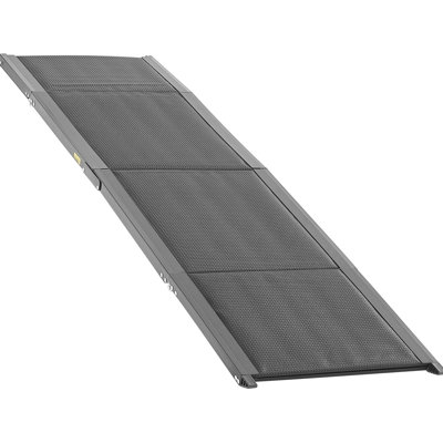 Rampe pour chien pour et camion, 71 po de long, 17 po de large, pliant pour chien de taille moyenne jusqu'à 250 lb, feutre antidérapant, rampe portative, alliage d'aluminium, voiture à pliage rapide 15S X Dogs, surface, aluminium haute résistance pour l'extérieur,