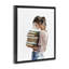 Cadre flottant Library Walk Girl, design par Svetlana Aleynikova-712696333-712696335