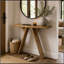 Console, table d'entrée étroite de 43,4 pouces de long avec base en forme de V, console de canapé rustique pour le couloir, le salon, le canapé derrière-1203175596-1203175598-1203175603