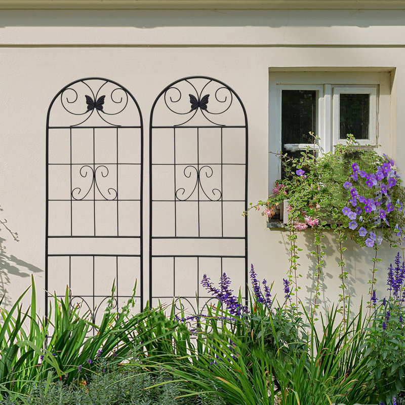 Paquet de 4 treillis de jardin en métal